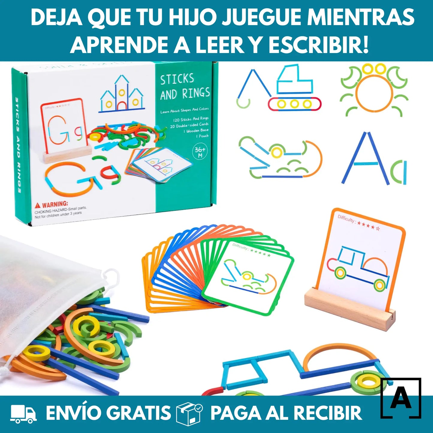 Puzzle Creativo de Figuras® Juego Educativo de aprendizaje