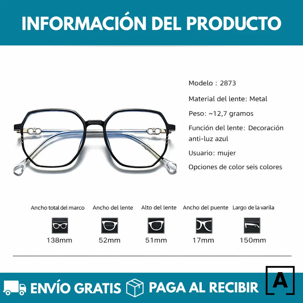 Gafas Vintage Anti Luz Azul Antifatiga