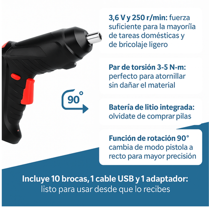 Destornillador Inalámbrico Pro®