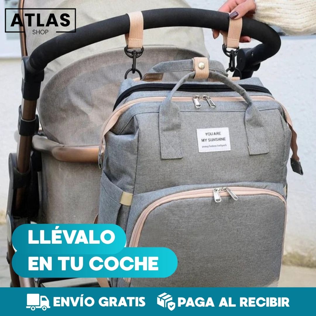 BabyBag® Pañalera Multifunción transformable en Cuna