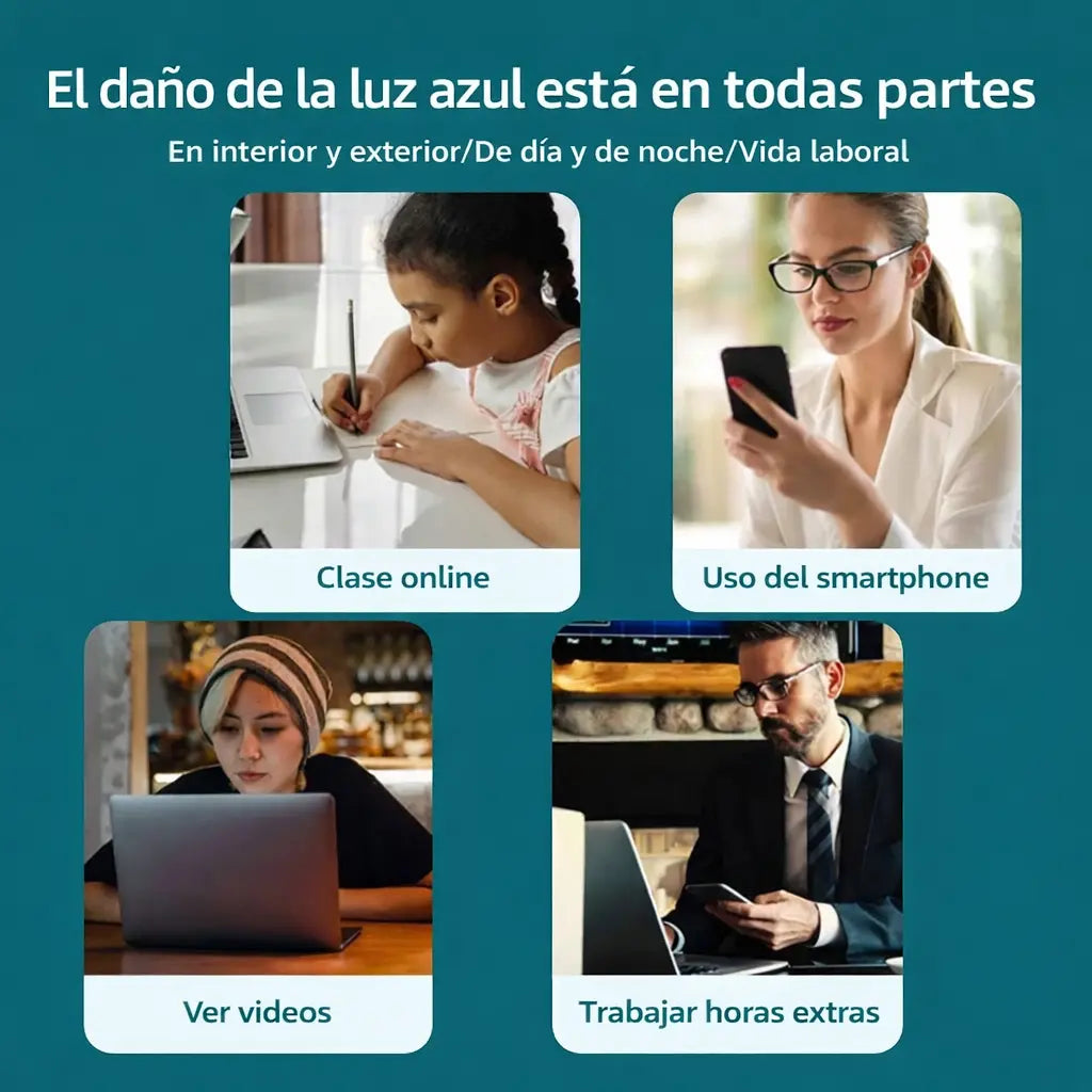 Gafas Vintage Anti Luz Azul Antifatiga